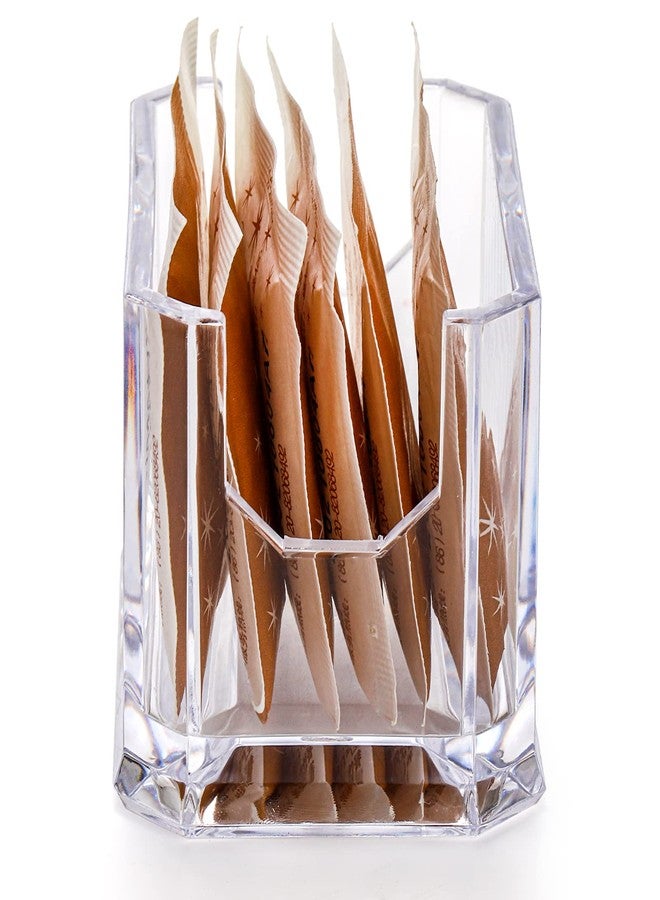 Dicunoy Set of 8 Sugar Packet Holder, Small Acrylic Clear Sugar Caddy for Coffee Bar, Classic Sugar Bag Sweetener Packets Storage Container for Tea Bag Organizer, Table, Restaurant, Hotel - Image 4
